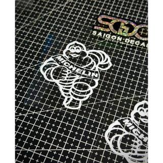Tem Sticker DTF Michelin Trắng - Kích thước lớn |SGDC - 1 Cái|