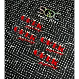 Tem Sticker DTF Over Racing Japan, Over Racing Exhaust Japan Mẫu 2025 |SGDC - 1 Cái/Cặp|
