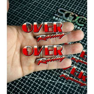 Tem Sticker DTF Over Racing Japan, Over Racing Exhaust Japan Mẫu 2025 |SGDC - 1 Cái/Cặp|