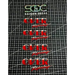 Tem Sticker DTF Over Racing Japan, Over Racing Exhaust Japan Mẫu 2025 |SGDC - 1 Cái/Cặp|