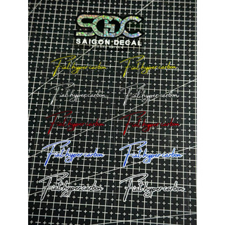 Tem Sticker DTF Fiat Hyper Carbon Thailand - 6 Màu Sắc - Mới 2025 |SGDC - 1 Cái|