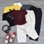 Sét áo cộc tay chất cotton tàu+ quần baggy chất thô kaki. Đủ size SMLXL