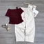 Sét áo cộc tay chất cotton tàu+ quần baggy chất thô kaki. Đủ size SMLXL