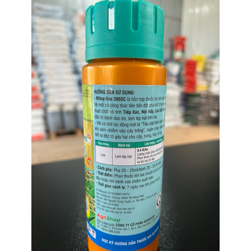 HeLLO MITOP ONE 390SC Trị nấm bệnh, thán thư, sương mai
