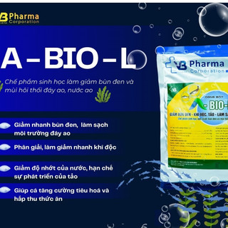 VB Pharma Men vi sinh A-Bio-L diệt tảo làm sạch ao nuôi tôm cá thủy sản gói 1kg