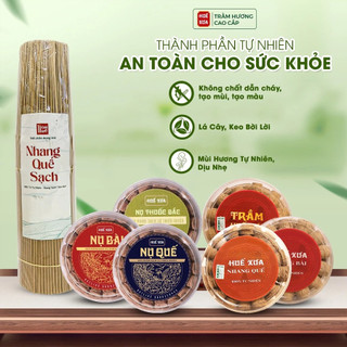 Combo Nụ Trầm Thảo Mộc Và Lư Xông Gốm Cao Cấp Huế Xưa Trầm Sạch 100% Thiên Nhiên Xông Nhà Giúp Đem Lại Cảm Giác Thư Giãn