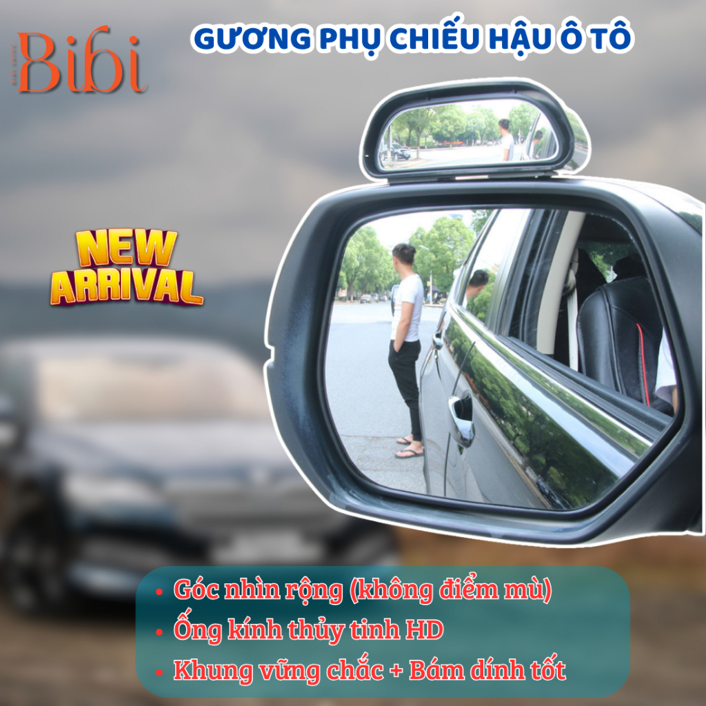 Gương chiếu hậu ô tô HD - Hỗ trợ lùi xe - Góc nhìn rộng 360 độ (không ...