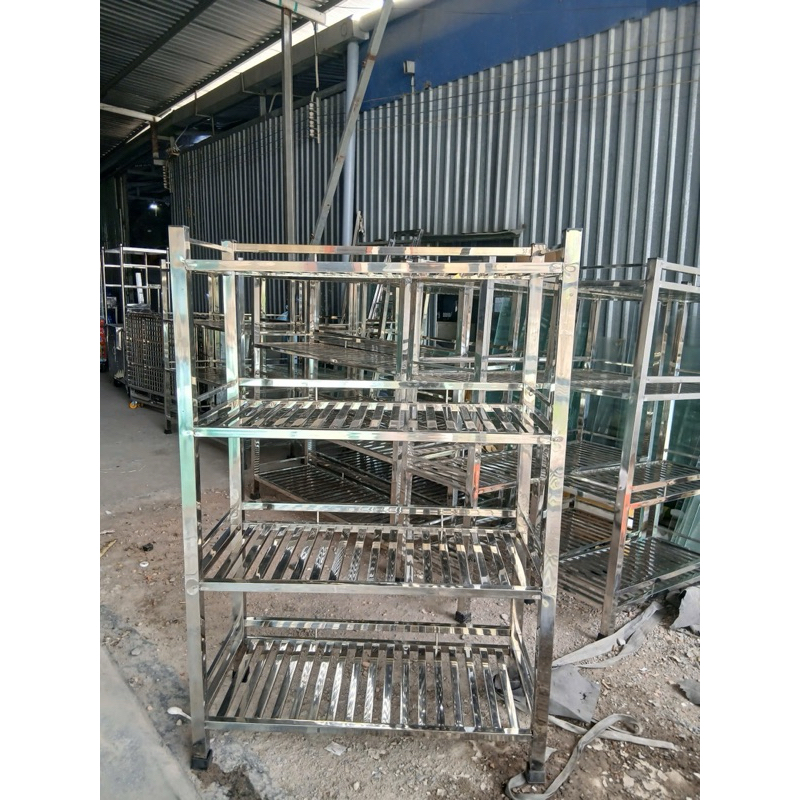 kệ inox 3 tầng để lò vi sóng bền đẹp