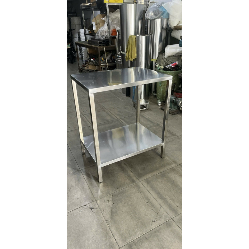 Kệ inox 3 tầng nhà bếp 40x80x85cm inox 304 cao cấp dày dặn chắc chắn dùng gia đình, quán ăn
