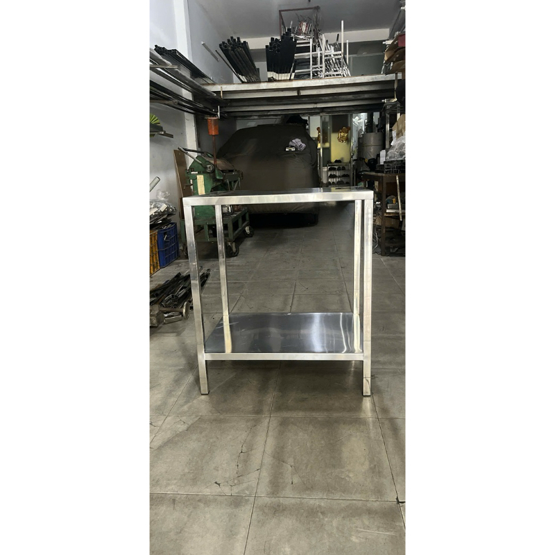 Kệ inox 3 tầng nhà bếp 40x80x85cm inox 304 cao cấp dày dặn chắc chắn dùng gia đình, quán ăn