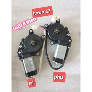 Mô tơ lên kính xe tải hồ vồ A7 8 then 12v và 24v bên lái bên phụ (1 đôi)