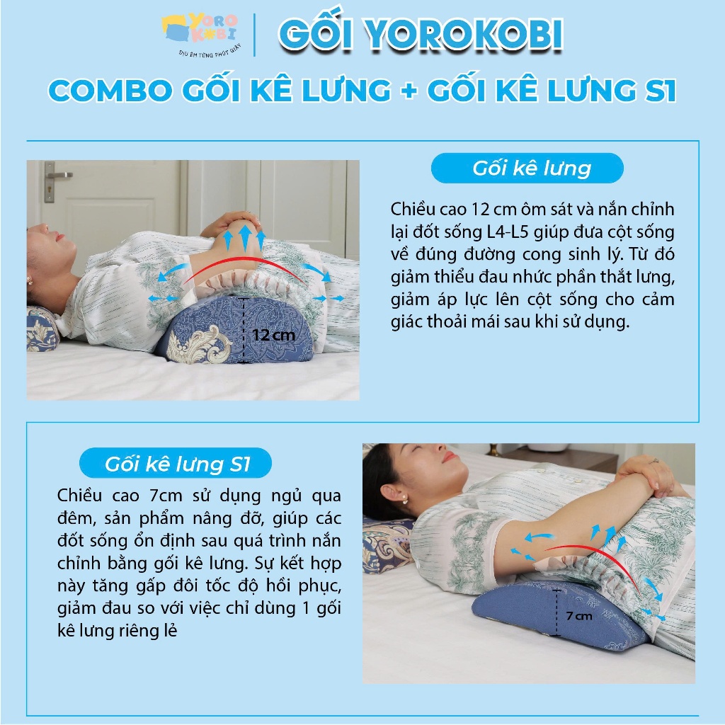 Gối kê lưng thoát vị đĩa đệm AIRU - Hàng chính hãng được bác sỹ khuyên dùng
