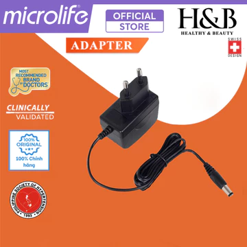 Bộ Đổi Nguồn Adapter Dùng Cho Máy Đo Huyết Áp Bắp Tay Microlife | Sản Phẩm Chính Hãng