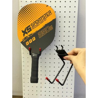 Combo 10 Móc Treo Vợt Pickleball Cài Lưới, Cài Rãnh Sơn Tĩnh Điện, Móc Treo Phụ Kiện Cửa Hàng Dày 5mm