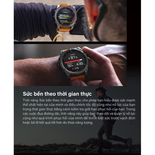 Đồng hồ thông minh Garmin Fenix 8, GPS đa môn thể thao, Màn Hình Sapphire AMOLED - Hàng Chính Hãng