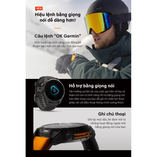Đồng hồ thông minh Garmin Fenix 8, GPS đa môn thể thao, Màn Hình Sapphire AMOLED - Hàng Chính Hãng