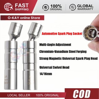 Dụng Cụ Mở Bugi Ô Tô 12 Góc 3/8" - Thép Cacbon Bugi Đánh Lửa 14/16mm Chất Lượng