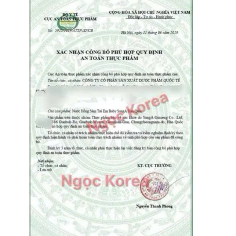 Nước Hồng Sâm Chính Hãng SangA Hàn Quốc - Hộp 30 Gói