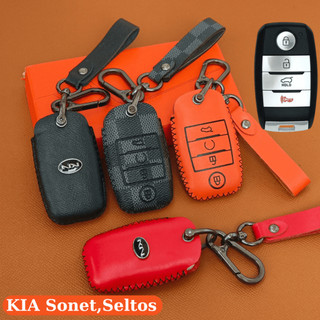 Bao da chìa khóa sonet ,Bọc chìa khóa seltos,bọc chìa khóa sonet,bao da chì khóa kia seltos (KMK4 Móc D)