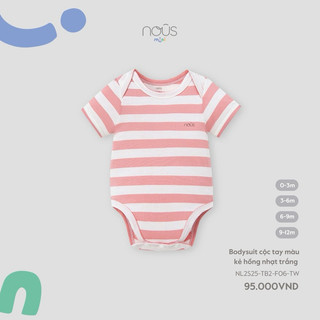 Nu Mini Tổng hợp mẫu cộc tay và bodysuit kẻ cho bé trai và bé gái chất liệu cotton mềm mại thoáng mát và an toàn cho bé