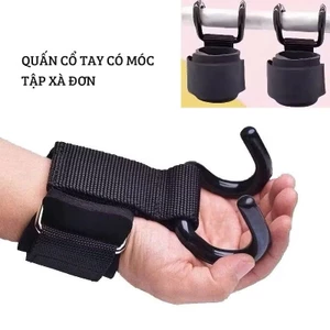 QUẤN CỔ TAY CÓ MÓC TẬP TẠ 1 ĐÔI - Hỗ Trợ Nâng Tạ, Tập Xà Đơn Chắc Chắn Hơn
