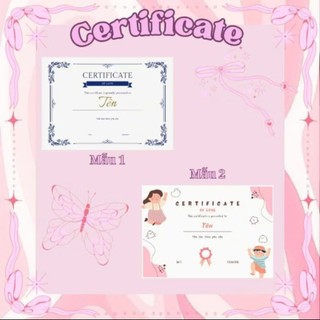 Certificate Vinh Danh Thành Tích Thiết Kế Theo Yêu Cầu
