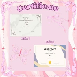 Certificate Vinh Danh Thành Tích Thiết Kế Theo Yêu Cầu