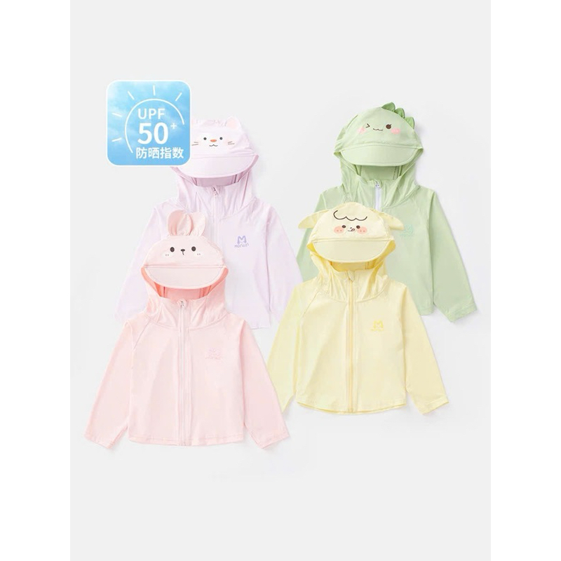 (Order) Áo chống nắng hình động vật vải mát dành cho bé trai - bé gái