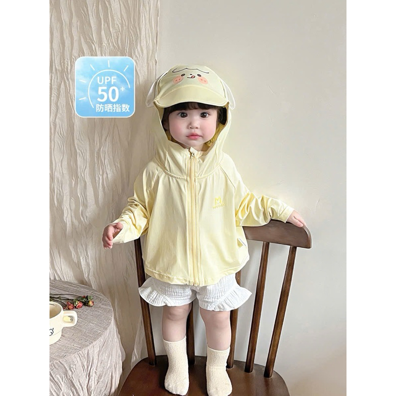 (Order) Áo chống nắng hình động vật vải mát dành cho bé trai - bé gái