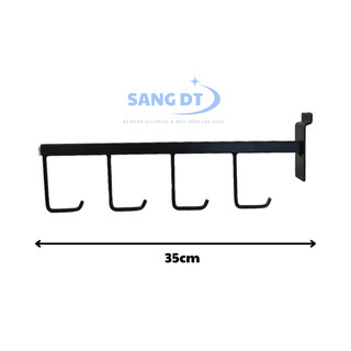 Móc treo vợt tennis gồm 4 móc râu riêng biệt dài 35cm chống gỉ sét, chịu lực tốt