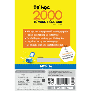 Sách - Combo Tự học 2000 từ vựng kèm App tích hợp AI thông minh: Thực hành Giao tiếp, Flashcard và Bài tập theo chủ đề