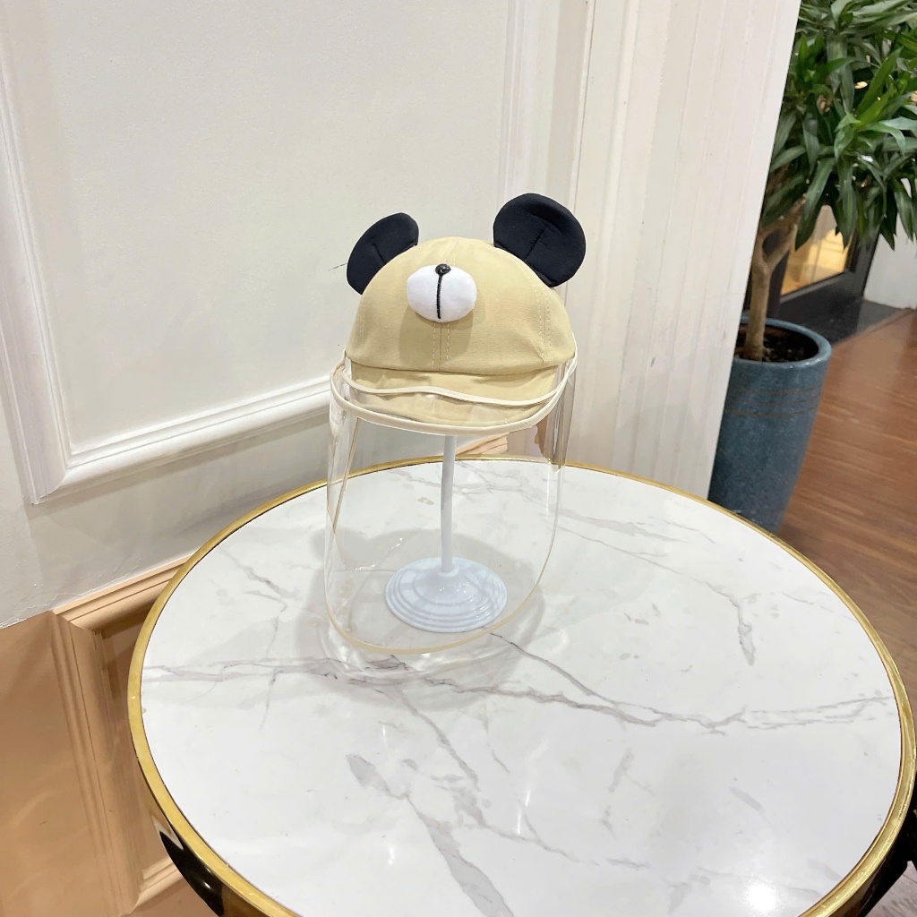 Mũ lưỡi trai chắn giọt bấm cúc hình tai micky tiện lợi cho bé 5 tháng đến 24 tháng mesocshop
