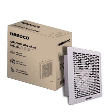 Quạt hút (gắn tường và âm trần) NANOCO siêu mỏng NMV2023 20W ===> LỖ KHOÉT 20cm