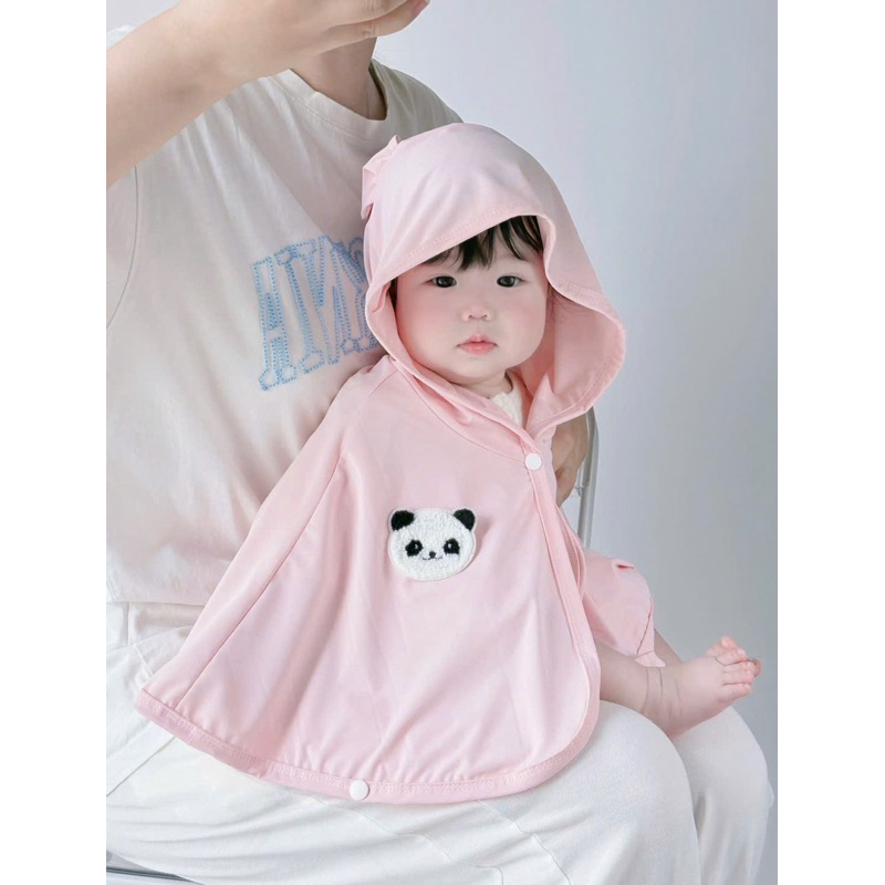 Áo chống nắng chất thun lạnh có gấu dành cho bé trai, gái (từ 0-3 tuổi)