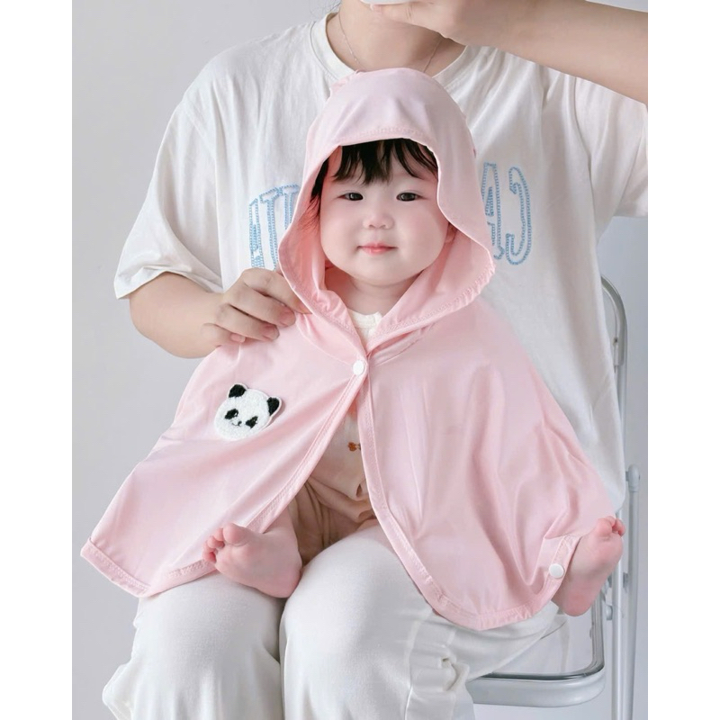 Áo chống nắng chất thun lạnh có gấu dành cho bé trai, gái (từ 0-3 tuổi)