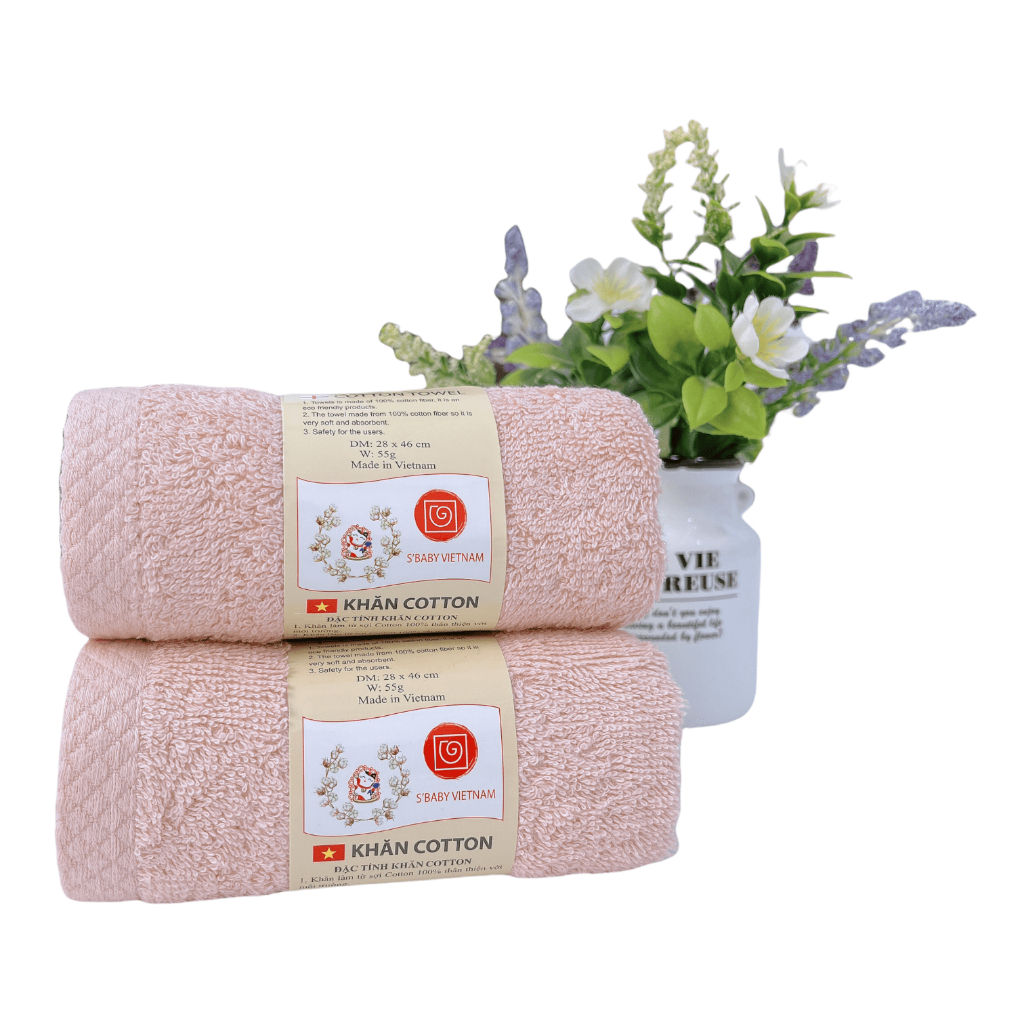 Khăn Tiêu Chuẩn - Khăn mặt S Baby cotton