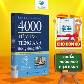 Sách - Ứng dụng siêu trí nhớ 4000 từ vựng tiếng Anh thông dụng nhất - MCBooks