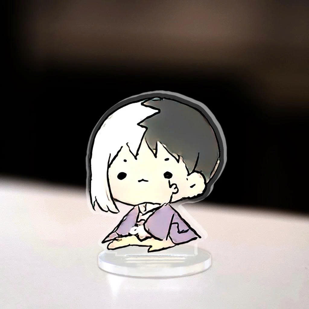 Standee, Mô Hình Mini Dr.stone Cao 5cm In UV Cắt Viền Senku Yuzuriha Ogawa Hyoga Chibi Anime Manga Tiến Sĩ Đá - SakuMai
