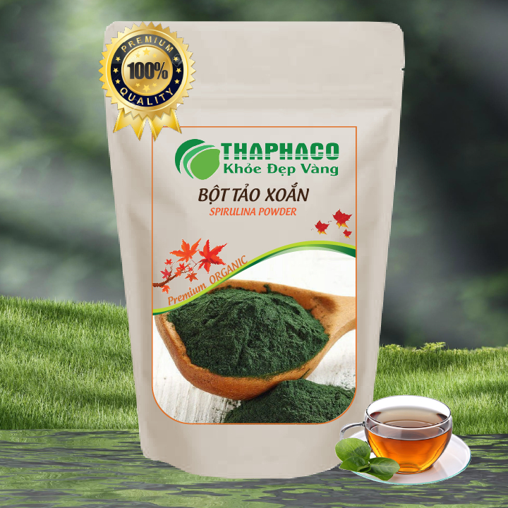 Bột tảo xoắn nguyên chất - Túi 100gram - Loại uống được