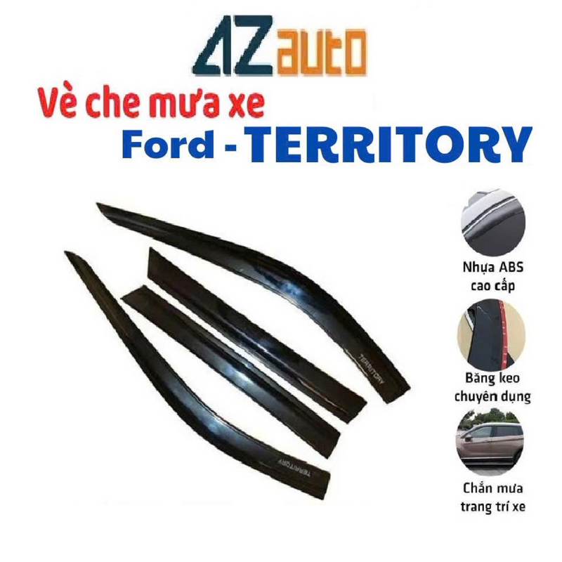 Vè che mưa xe Ford Territory 2022-2026 nhựa ABS hàng cao cấp