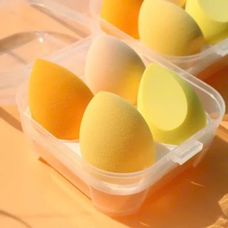 BỘ 4 MÚT TRANG ĐIỂM DẠNG GIỌT NƯỚC - Miếng Mút Tán Kem Nền Hỗ Trợ Make Nhanh Gọn,Hộp 4 Mút Tán Kem Nền Cho Mọi Loại Da