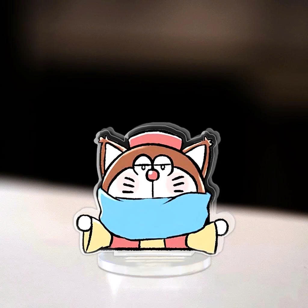 Standee, Mô Hình Mini Doraemon Cao 5cm In UV Dora The Kid Wang Dora Standee Chibi Anime Manga Decor Bàn Học - SakuMai