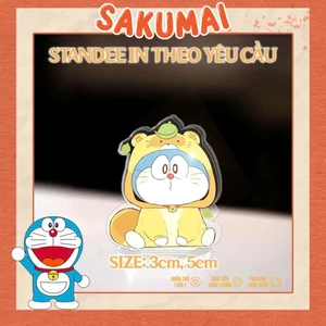 Standee, Mô Hình Mini Doraemon Cao 5cm In UV Dora The Kid Wang Dora Standee Chibi Anime Manga Decor Bàn Học - SakuMai