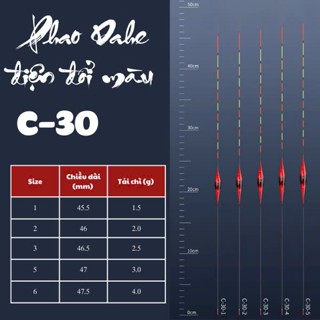 PHAO ĐIỆN ĐỔI MÀU DAHE C30 - ĐÀI CÂU THÍCH