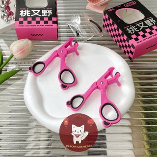 [PINKPUNK] Kẹp Mi Nhựa Pinkpunk Góc Rộng Vỏ Hồng Đen Caro Làm Cong Mi Nhanh, Kèm Silicon Thay Thế
