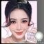 Lens mắt B496 Green màu xanh lá vân tia bo viền tự nhiên, size nhỏ - LUNA EYES brand