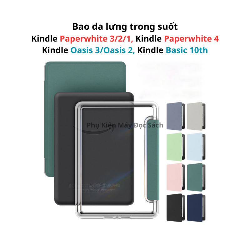 Bao Da Lưng Trong Suốt Kindle Paperwhite 3/2/1,Kindle Paerwhite 4 ...