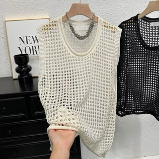 LT - Áo Len lưới nữ ba lỗ sát nách kiểu tanktop len đan lỗ hở sexy mix cùng bra đi biển, dạo phố 1025