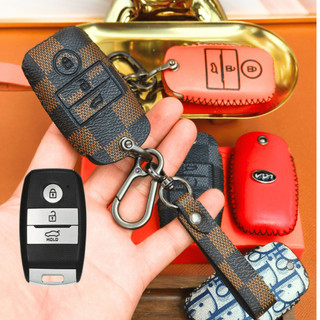 Bao Da Chìa Khóa Kia Seltos,Kia Morning,Kia Soluto,Kia Rio,Bao da Kia Cerato,Kia Optima,Kia Rondo, Sorento (KMK3)