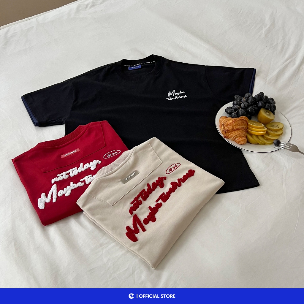 Áo thun phông unisex form rộng T Shirt Local Brand Chính Hãng City Cycle Áo thun Maybe Tomorrow